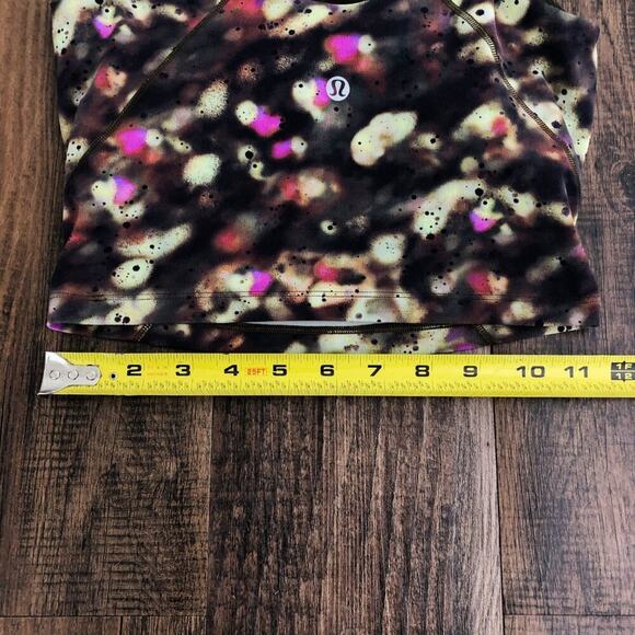 Lululemon Align High Neck Tank Top Sports Bra Longline W1DN1S Size 2 Green Multi - Picture 12 of 16